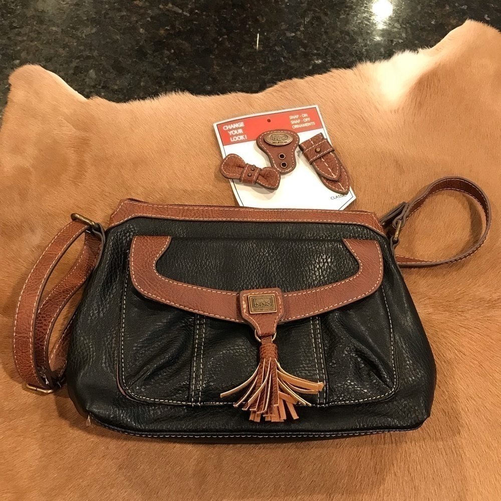 BOC Leather Crossbody Bag Medium Size